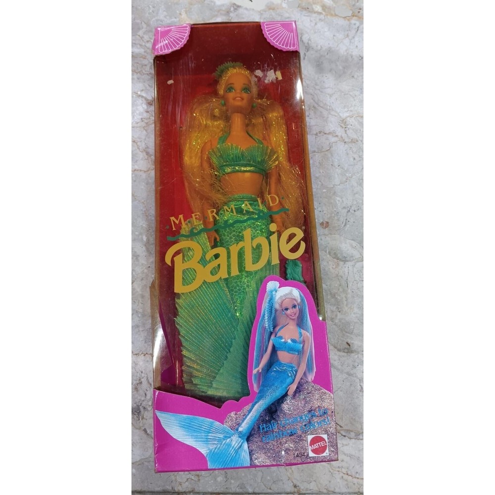 Barbie Mermaid First Edition Mattel Vintage 90's #1434 Changing Color Hair